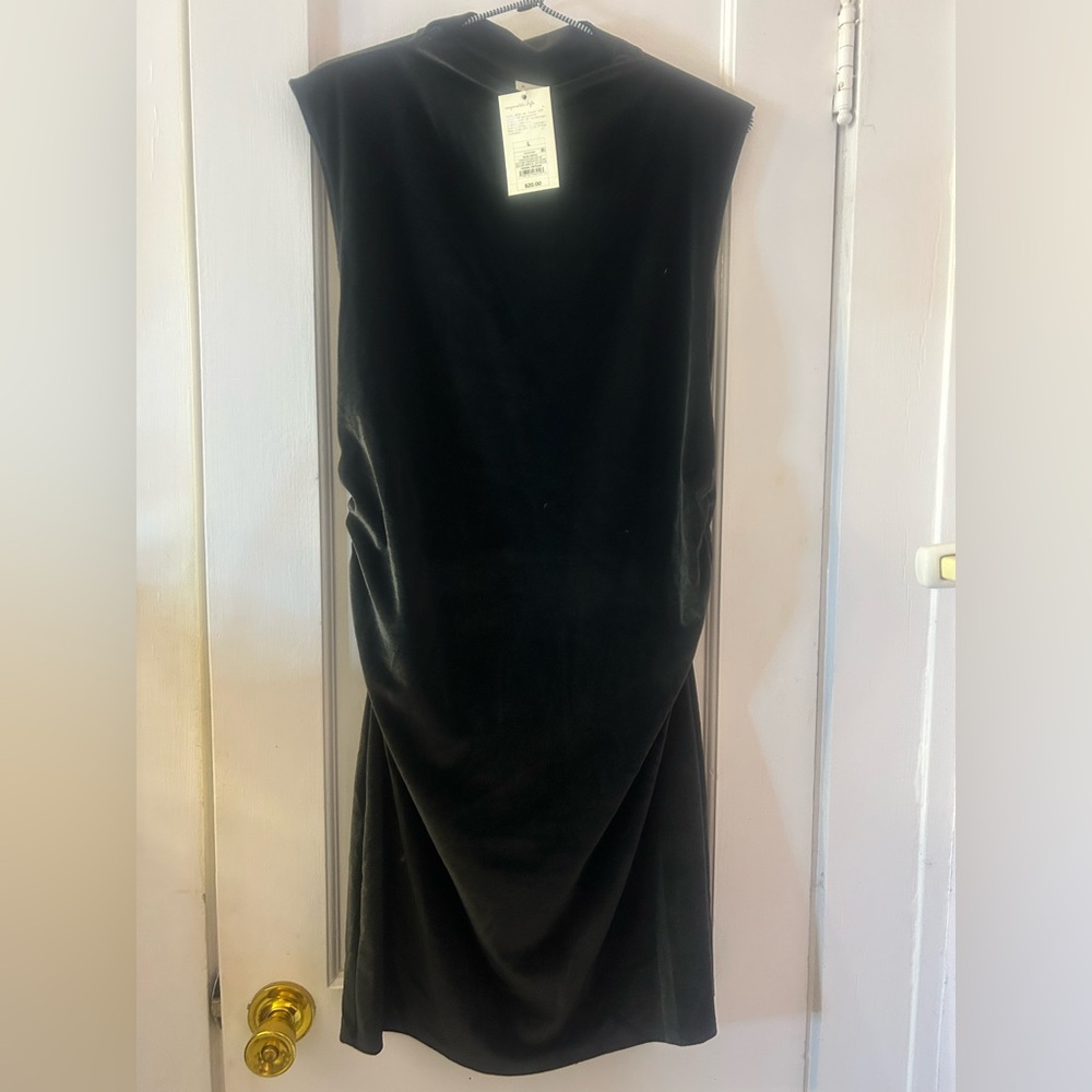 a new day Black Sleeveless Velvet Dress Large NWT Target Clothes